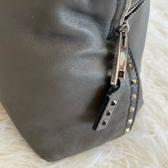 SOLD❗️ Marc Jacobs Paradise Rio Satchel Made in Italy Gray Moto Lambskin Leather - Picture 5 of 12